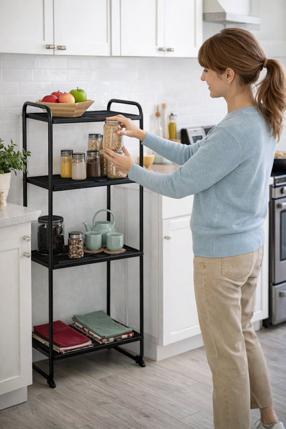 🌟 Transforma tu hogar con el Estante Organizador de 4 Niveles 🌟